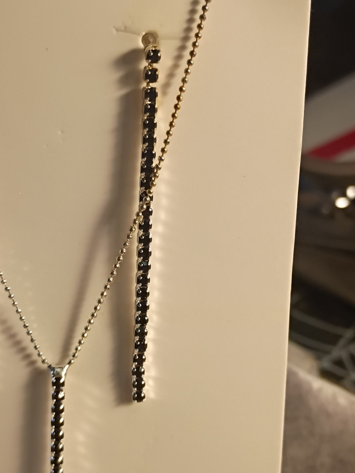 NWT Beauty Collection Austrian Crystal,Plated For Life Necklace & Earring Set.J5