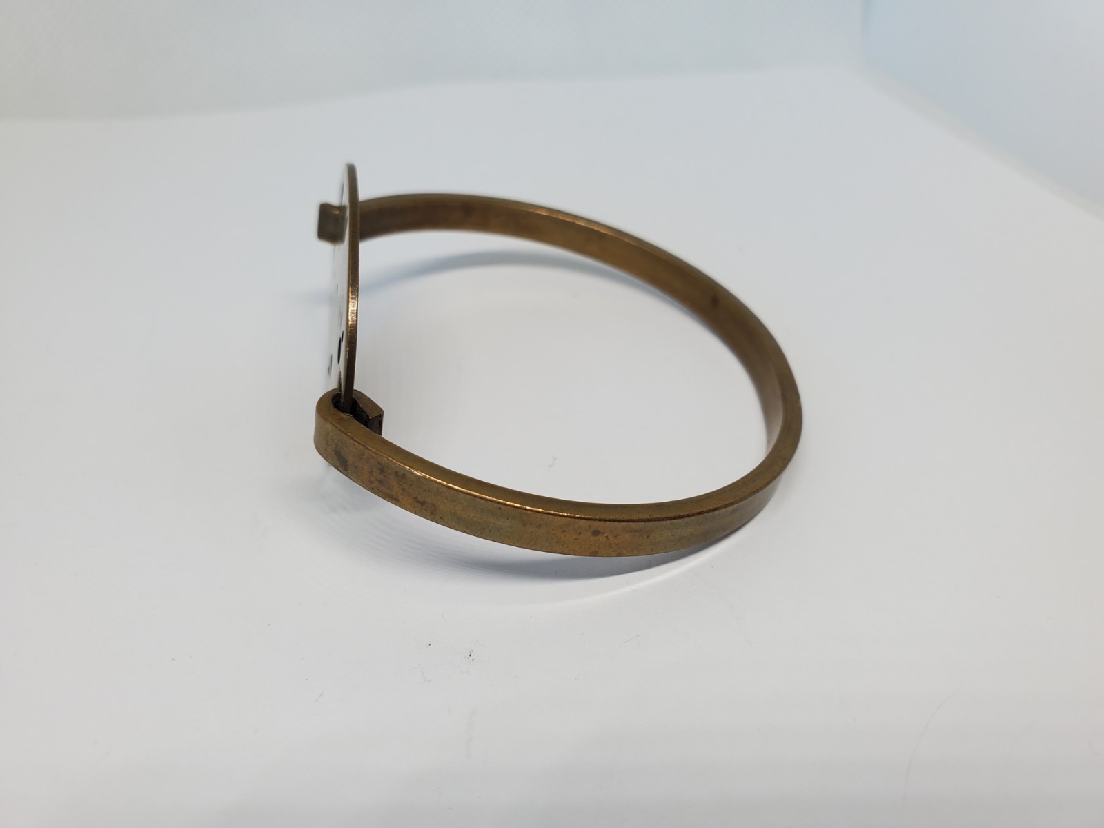Solid Brass Capricorn Constellation Hook And Eye Bracelet
