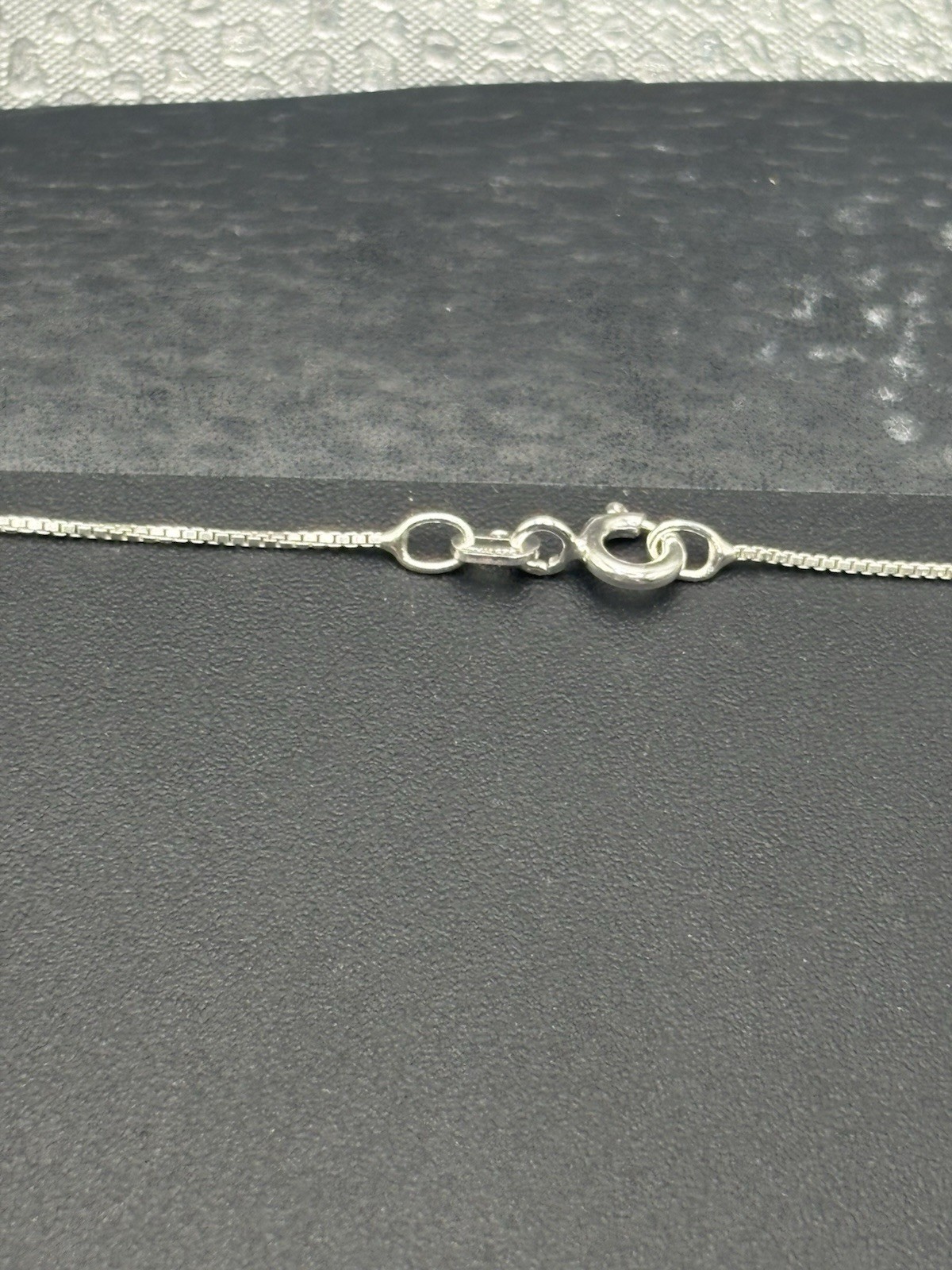 18″ Sterling Silver Cubic Zirconia Ladder Pendant Necklace 4 Grams F17