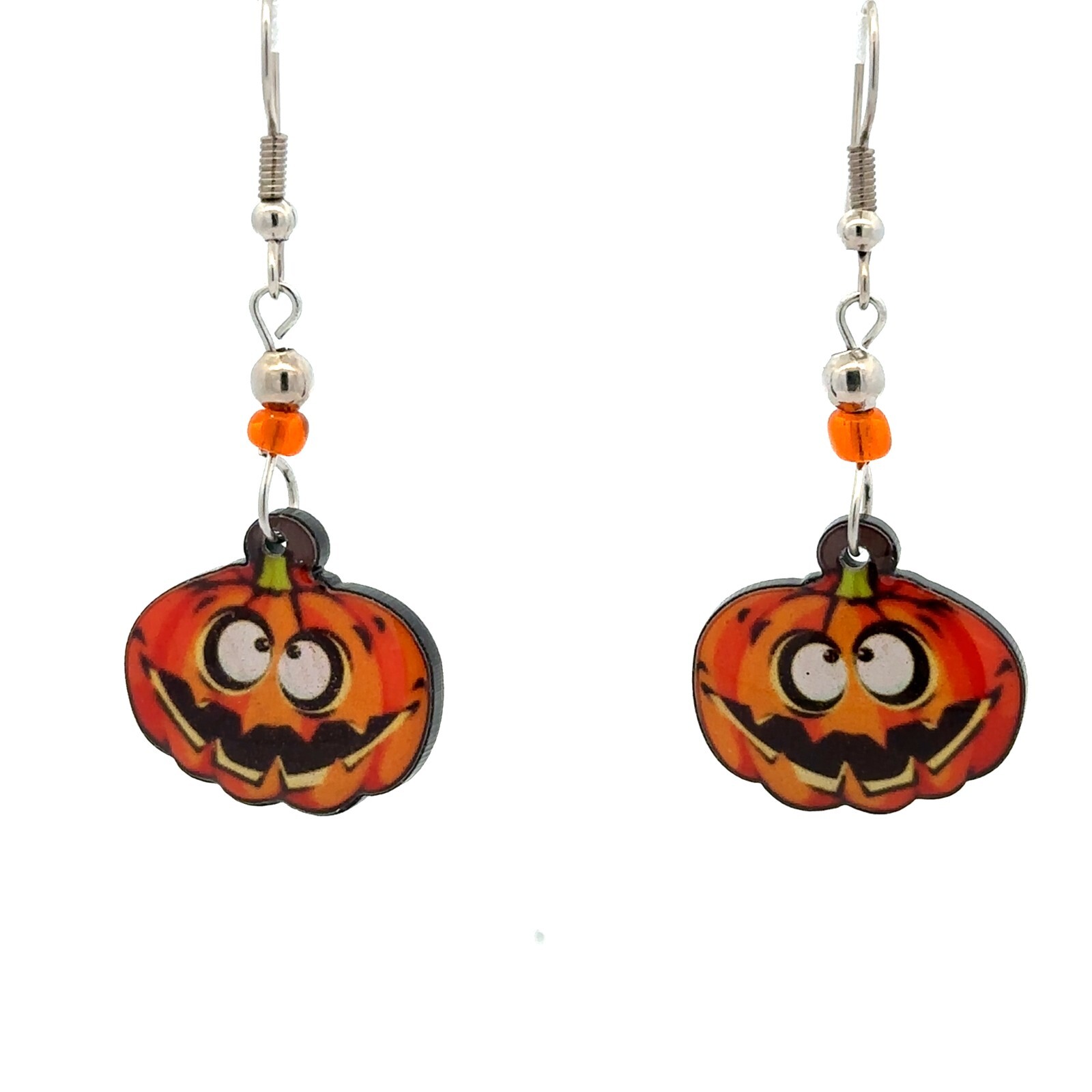 Halloween Jack-O-Lantern Dangle Earring