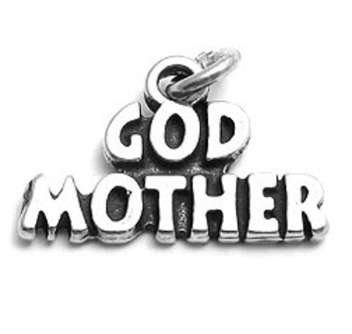 925 Sterling Silver Godmother Charm