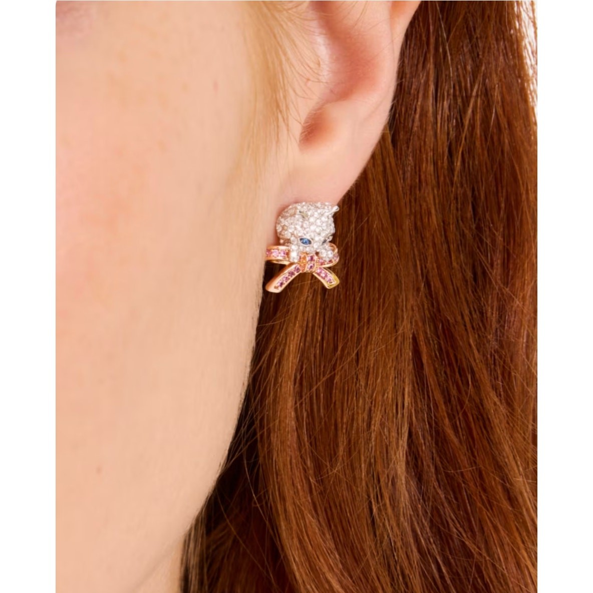 Kate Spade Pawlina Crystal Cat Studs