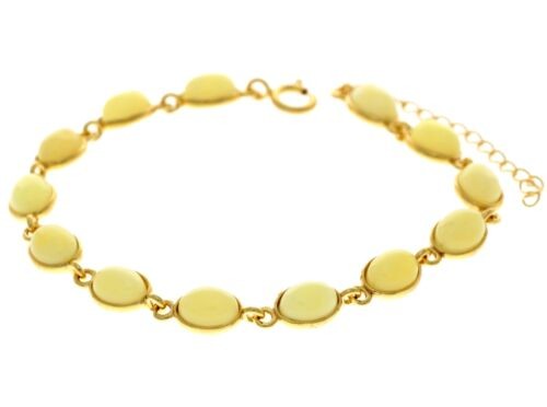 Classic 925 Sterling Silver Gold Plated with 22 Carat gold 19 cm + 4.5 cm Link B
