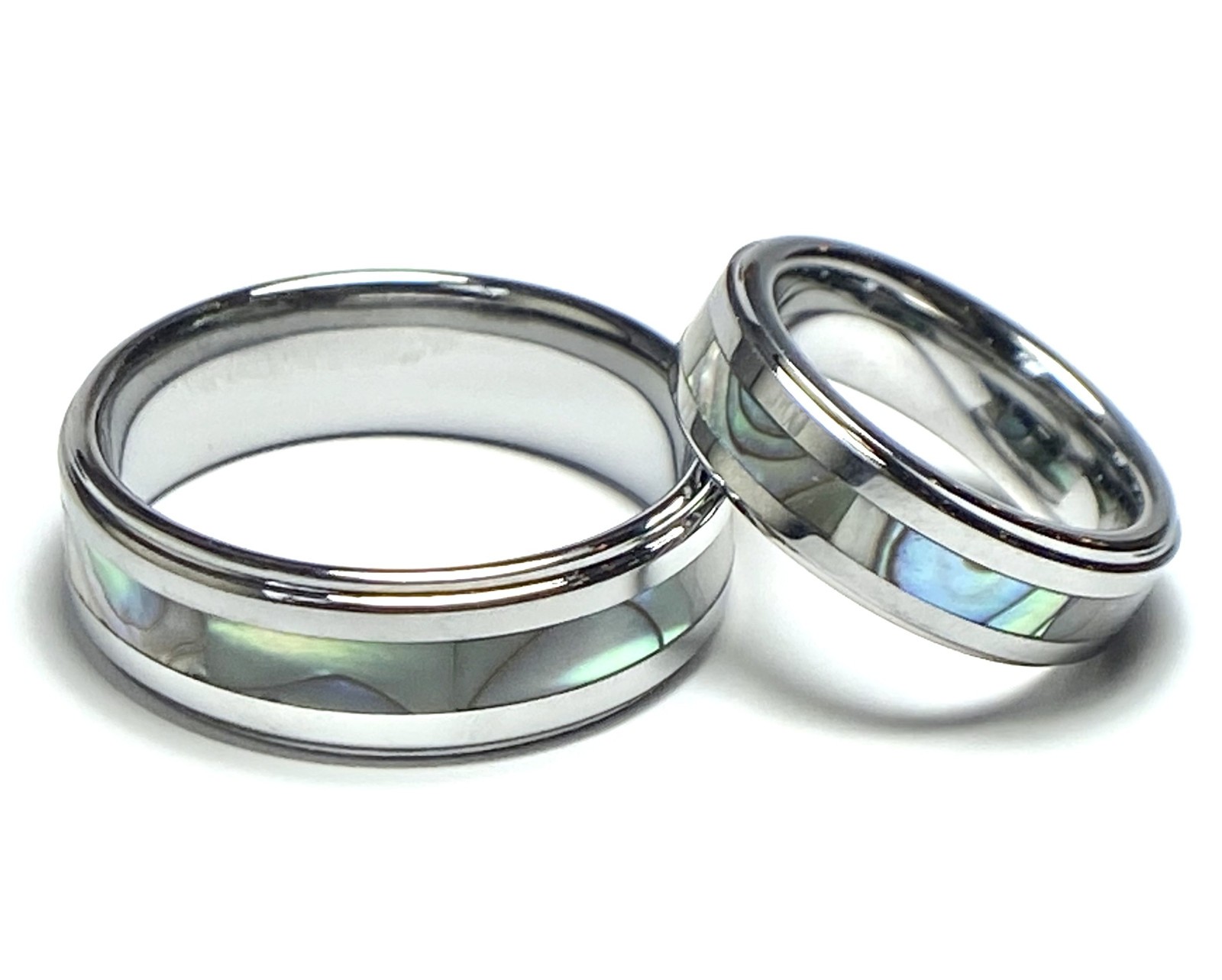 Tungsten Ring Wedding Abalone Inlay Size 5,6,7,8,9,10,11,12,13 (f16)
