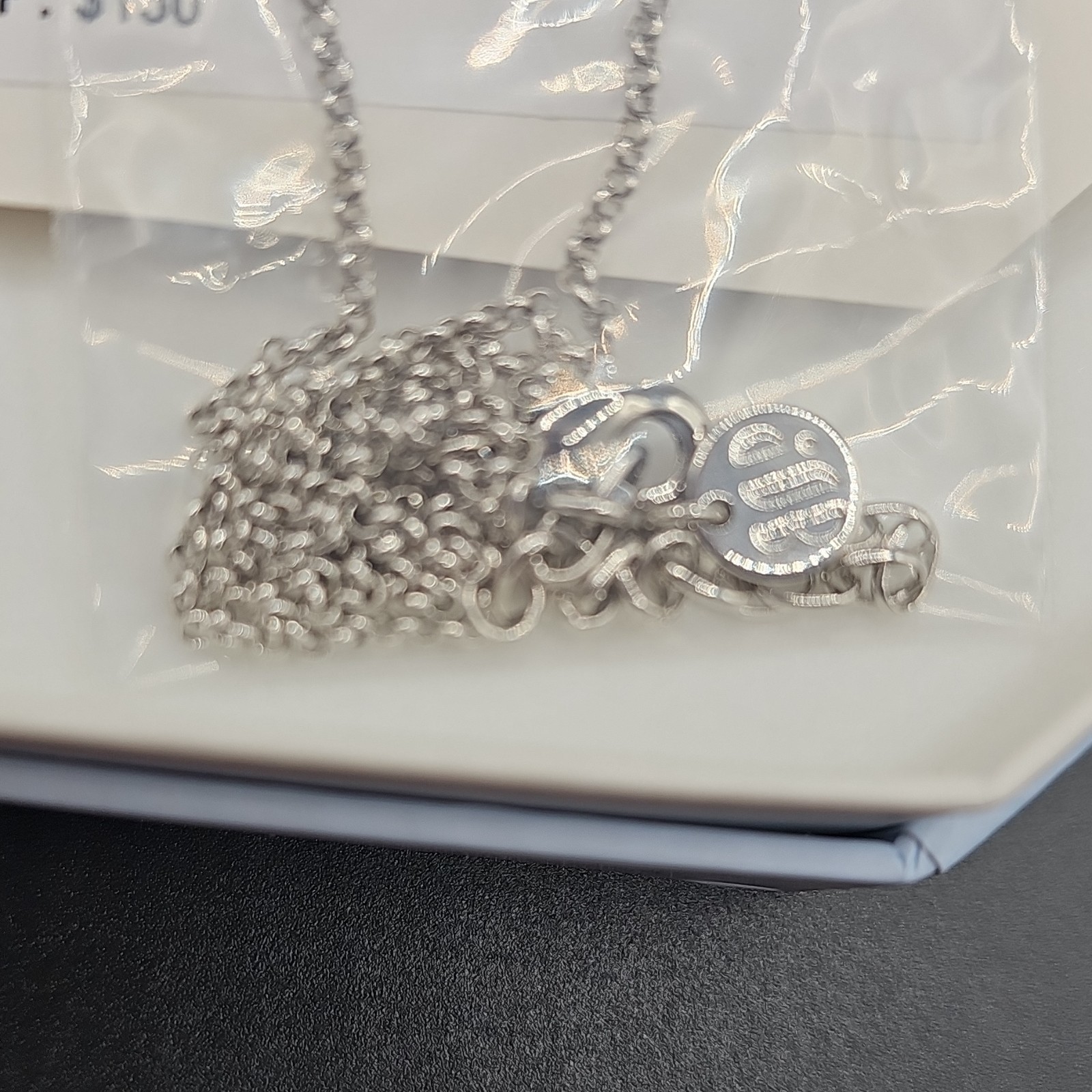 Bp OG 2026 NK25214 Rhodium Plated Blue Spinel CZ Teardrop Lariat Necklace 18″
