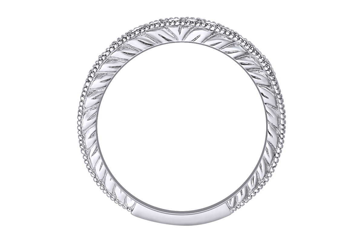 1.10Ct Princess Wedding Ring Set in 14K White Gold Plated Silver