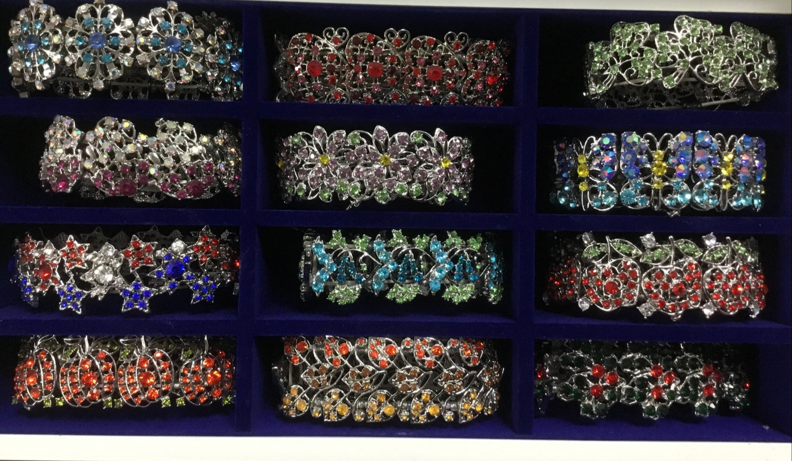 Willabee and Ward Sparkling Seasons Crystal Bracelets with Display Case