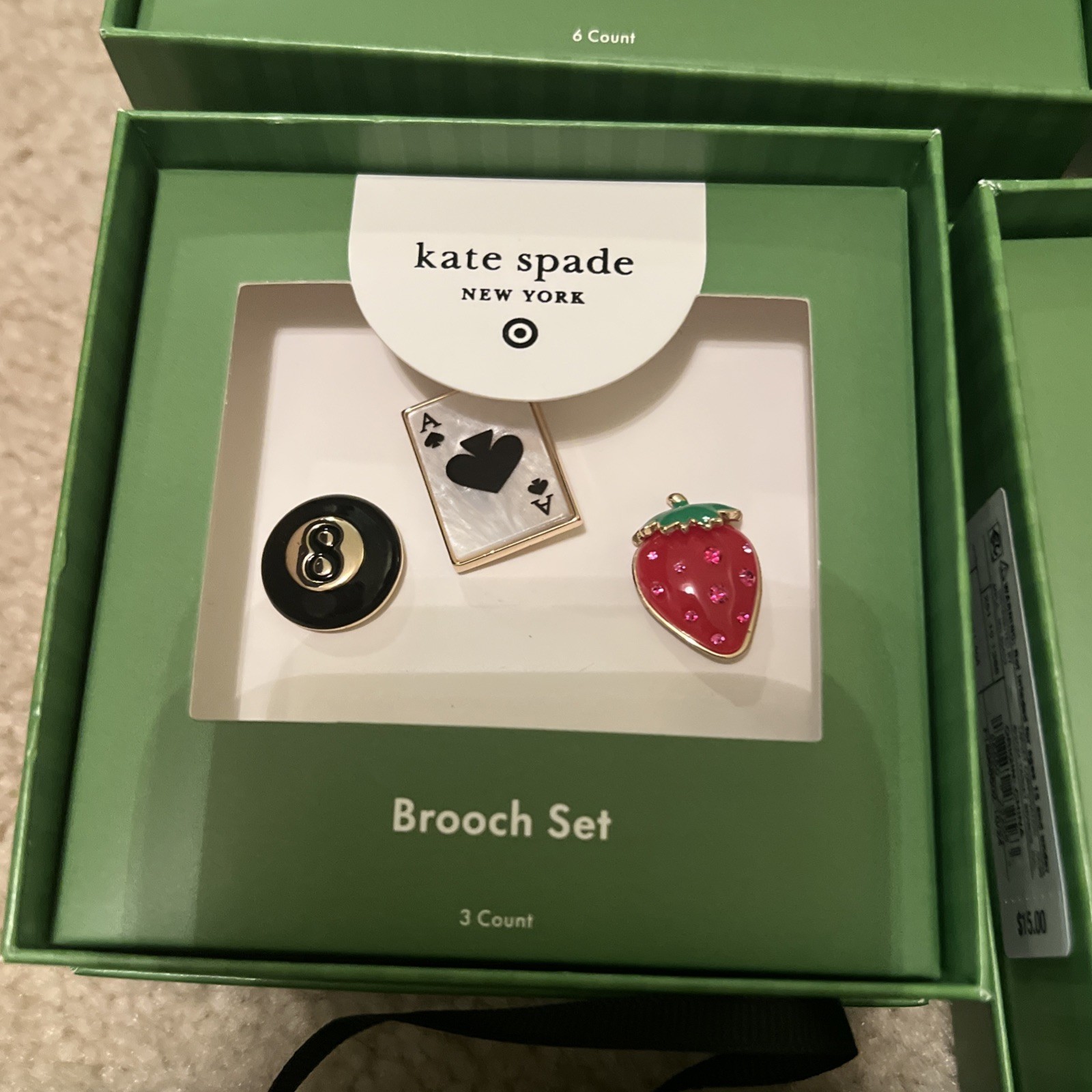 LE NWT Target Kate Spade Collab Unique Lot – 10 Items Earrings, Brooches, Etc.