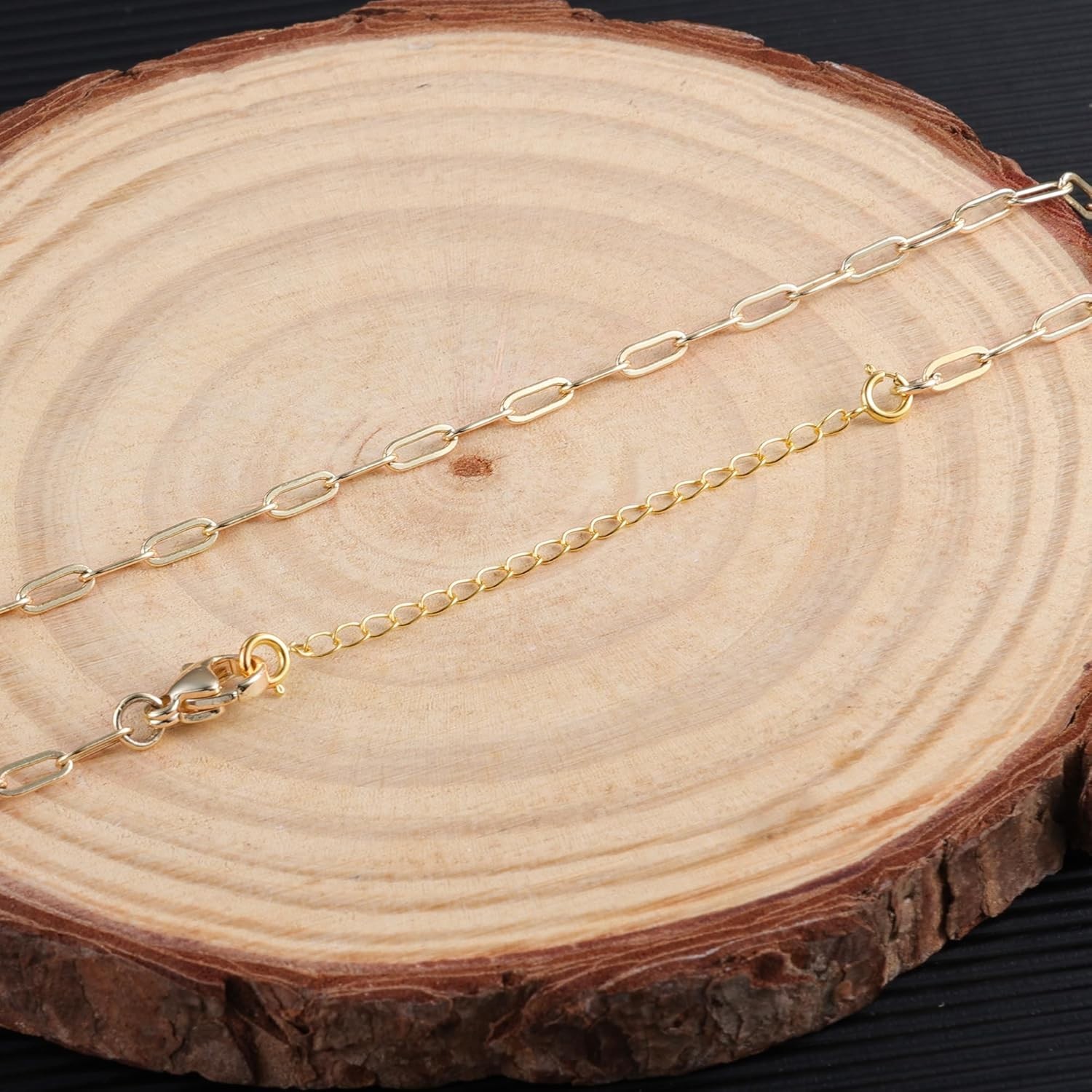 Classic 18K Gold Chain Extender Lobster Clasp