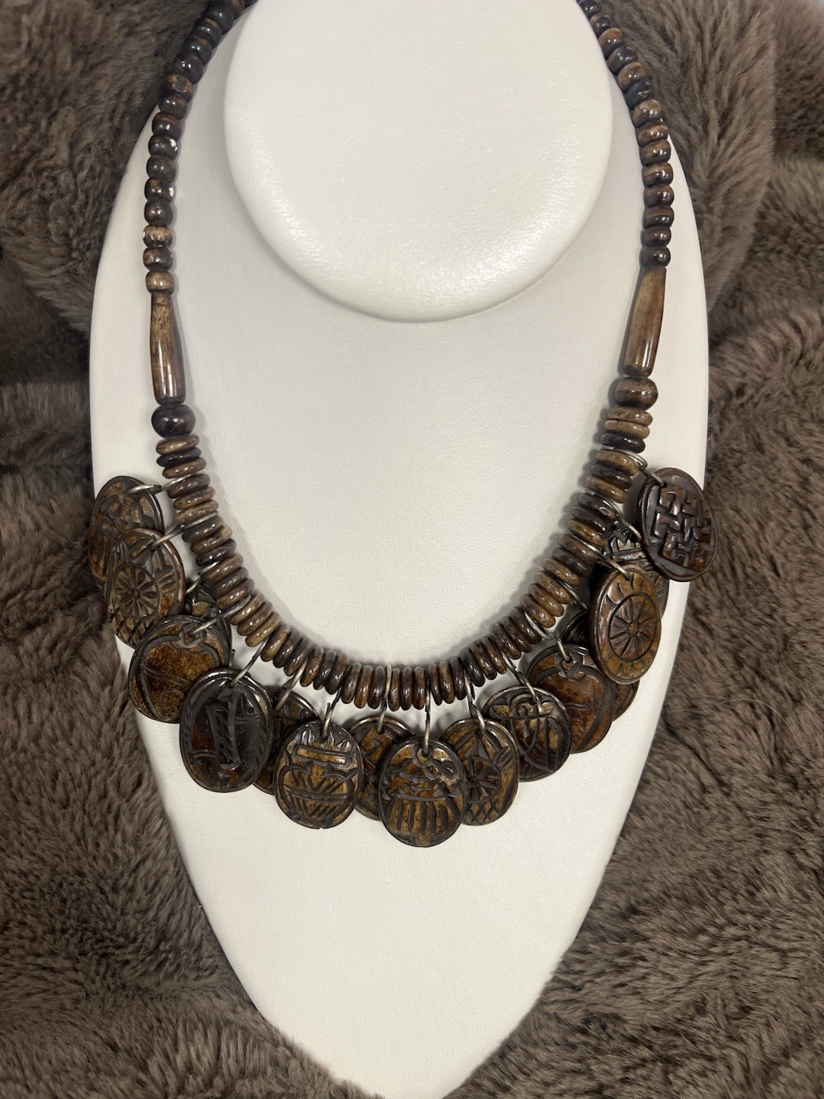 Vintage handcrafted Tibetan tribal necklace