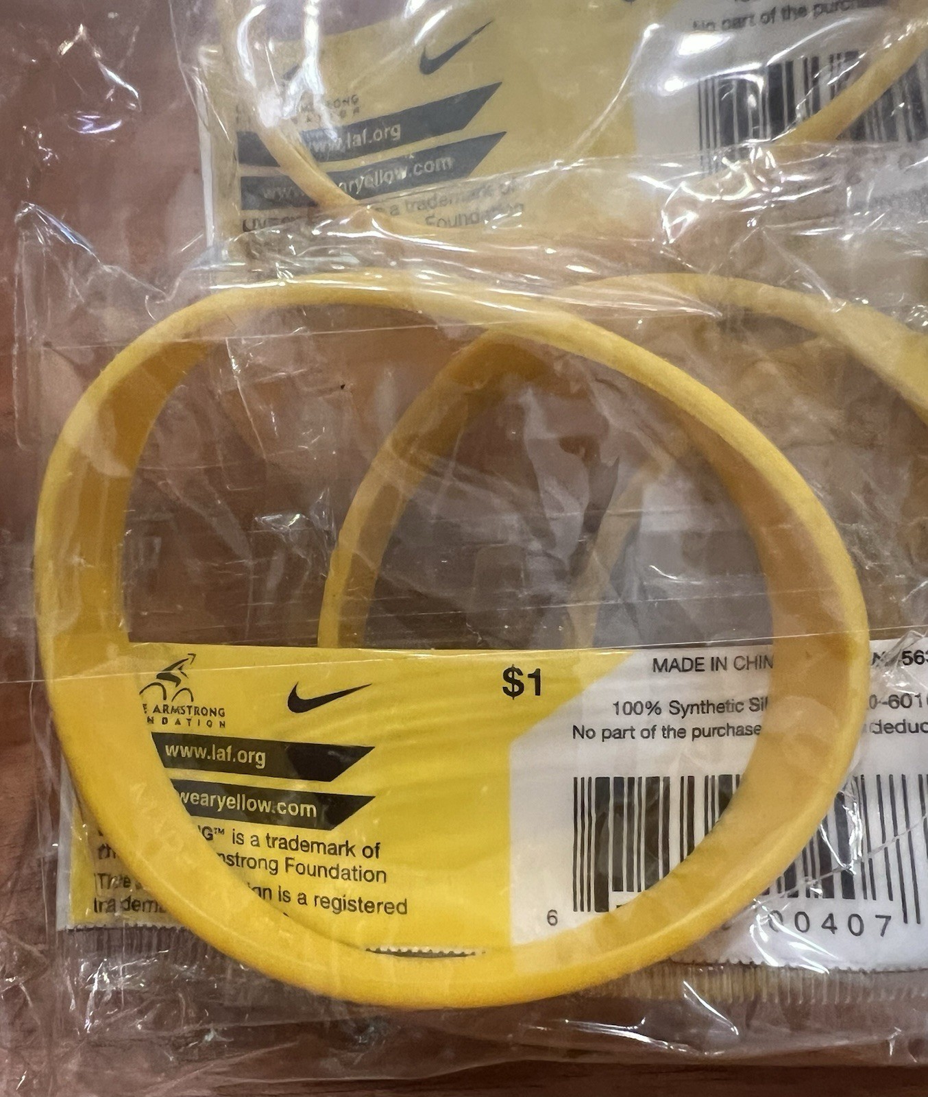 NEW!!! Original Lance Armstrong Livestrong Bracelets – Lot of 9 Unopened – Adult