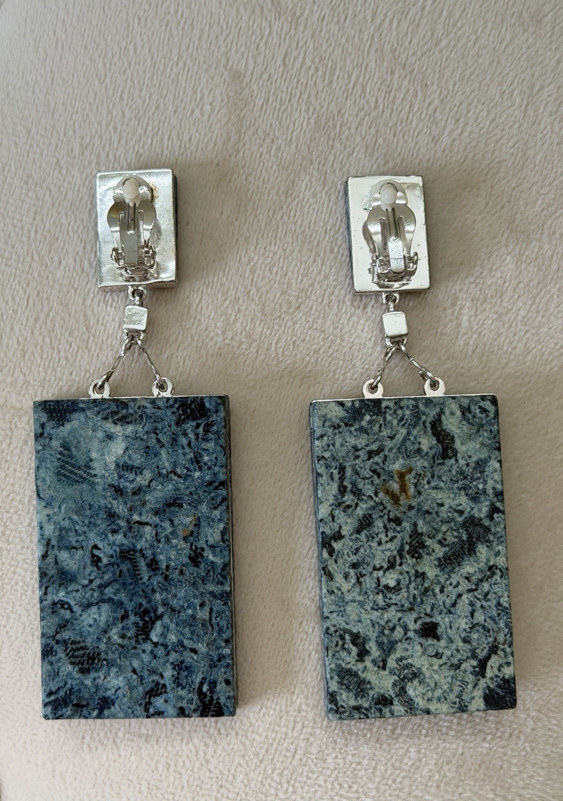 H&M Conscious Exclusive Clip-On Earrings Rectangular Dangle
