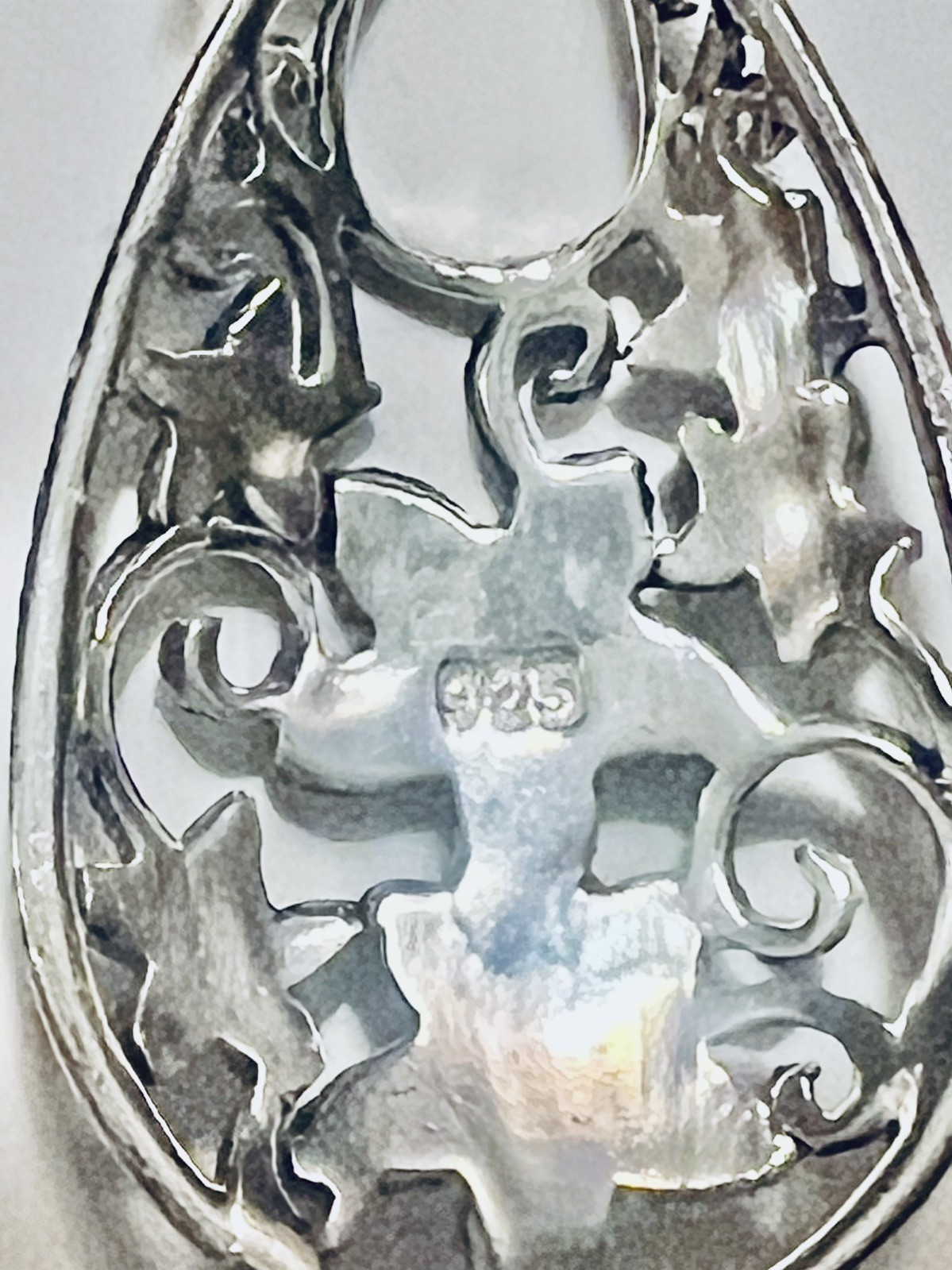 Vintage 925 Sterling Silver Tone Drop With Marcasites Earrings Elegant Gift
