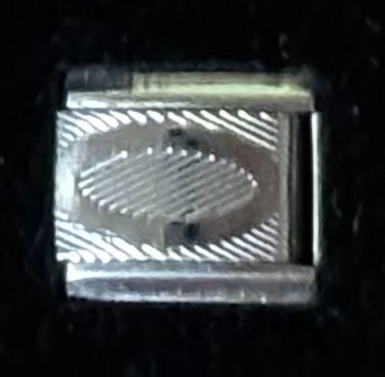 Oval Laser Etched Wholesale Italian Charm Enamel 9mm Link K2016-3
