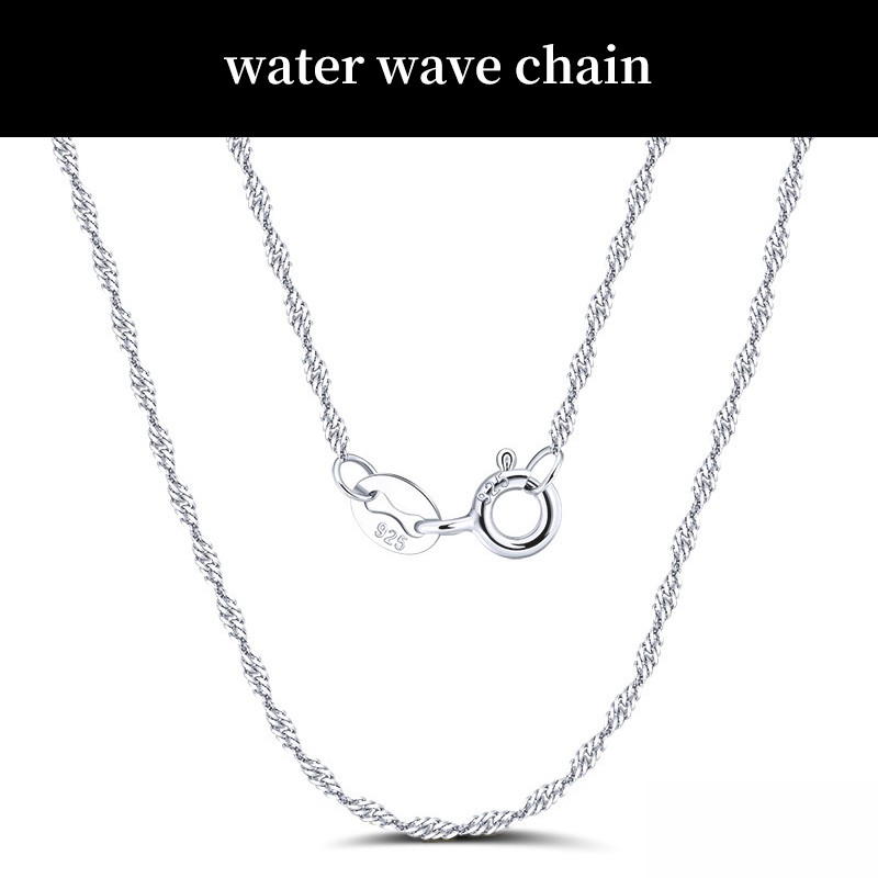 925 Silver Plated Chain Necklace, Multi-Style, Lengths, Layering, Gift for Women