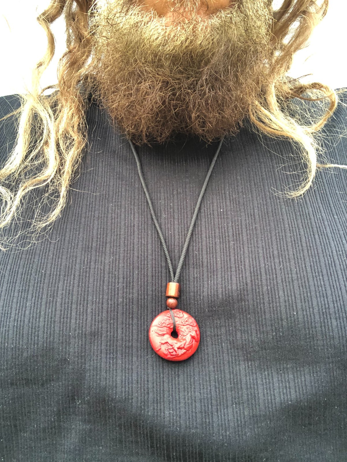 Year Of The Fire Horse 2026 Chinese Zodiac Cinnabar Pendant Necklace