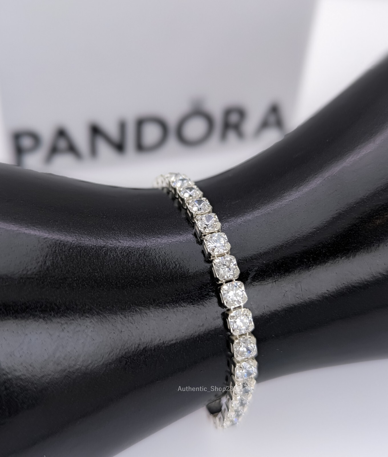 New 100% Authentic PANDORA 925 ale Sparkling Bold Tennis Bracelet 593539C01