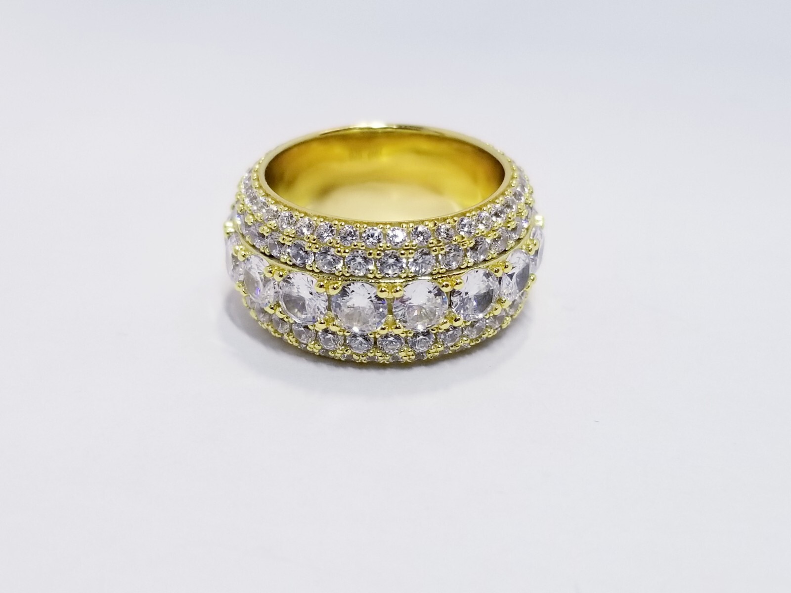 GLD Shop 5 Layer Cubic Zirconia Band Ring Sz 6.5