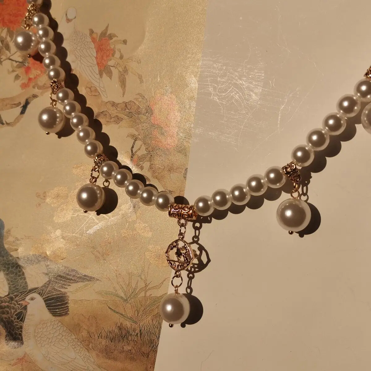 Han Costume Accessories Tassel Embroidery Necklace Ancient Style Collar Made