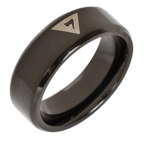 Black Tungsten Masonic rings Scottish Rite – Freemason 14th Degree Grand Elect