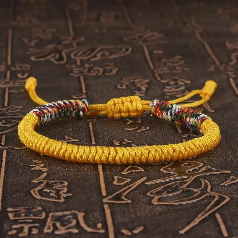 Unisex Tibetan Buddhism Red String Bracelet – Braided Adjustable Lucky Knot