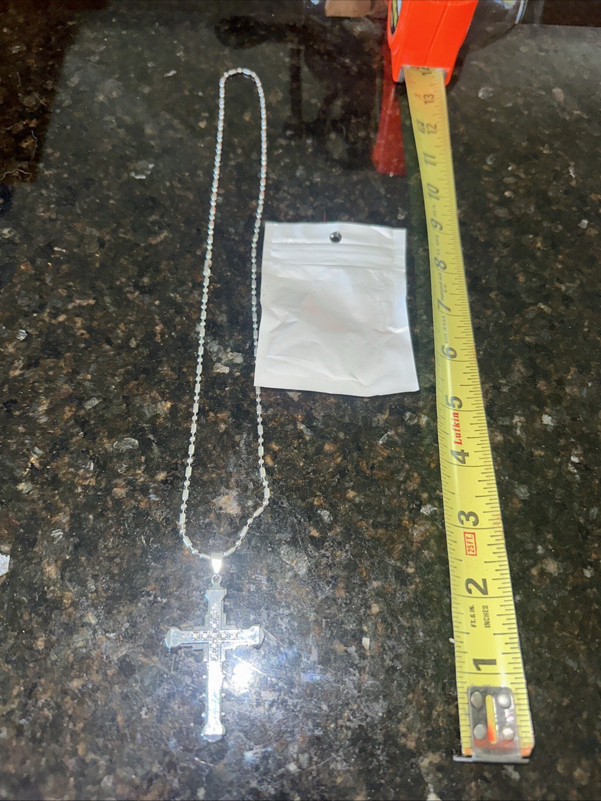 Unisex cross necklace Beautiful Silver