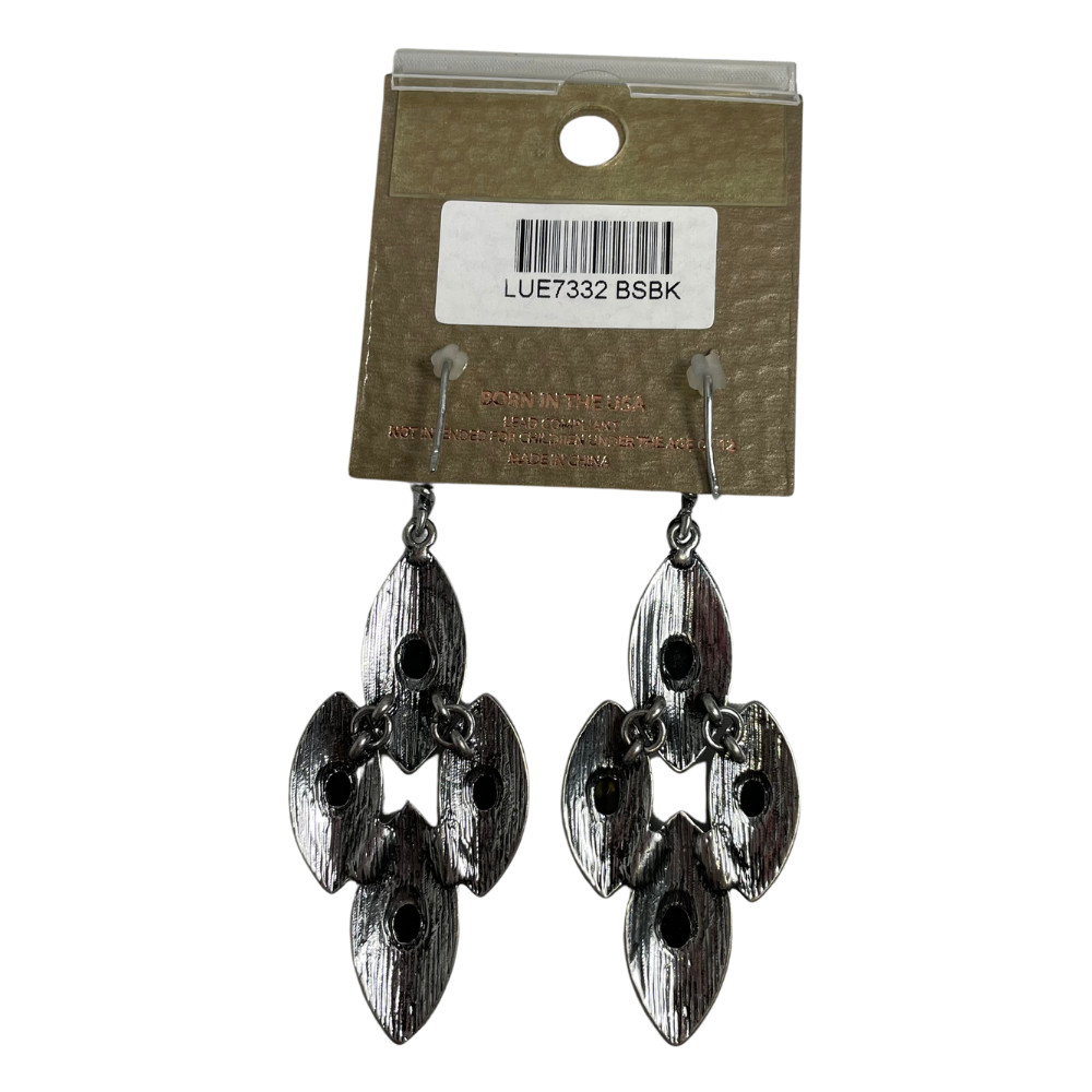 Mia Inspirations Black Silver Dangle Earrings By Kim Min Sun Lead Compliant