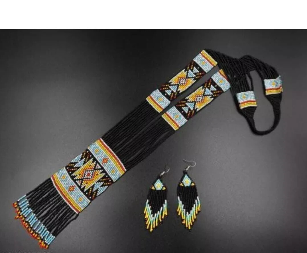 Beaded Seed Bead Handmade Beaded Navajo Beaded Handcrafted Beaded Fine Necklaces