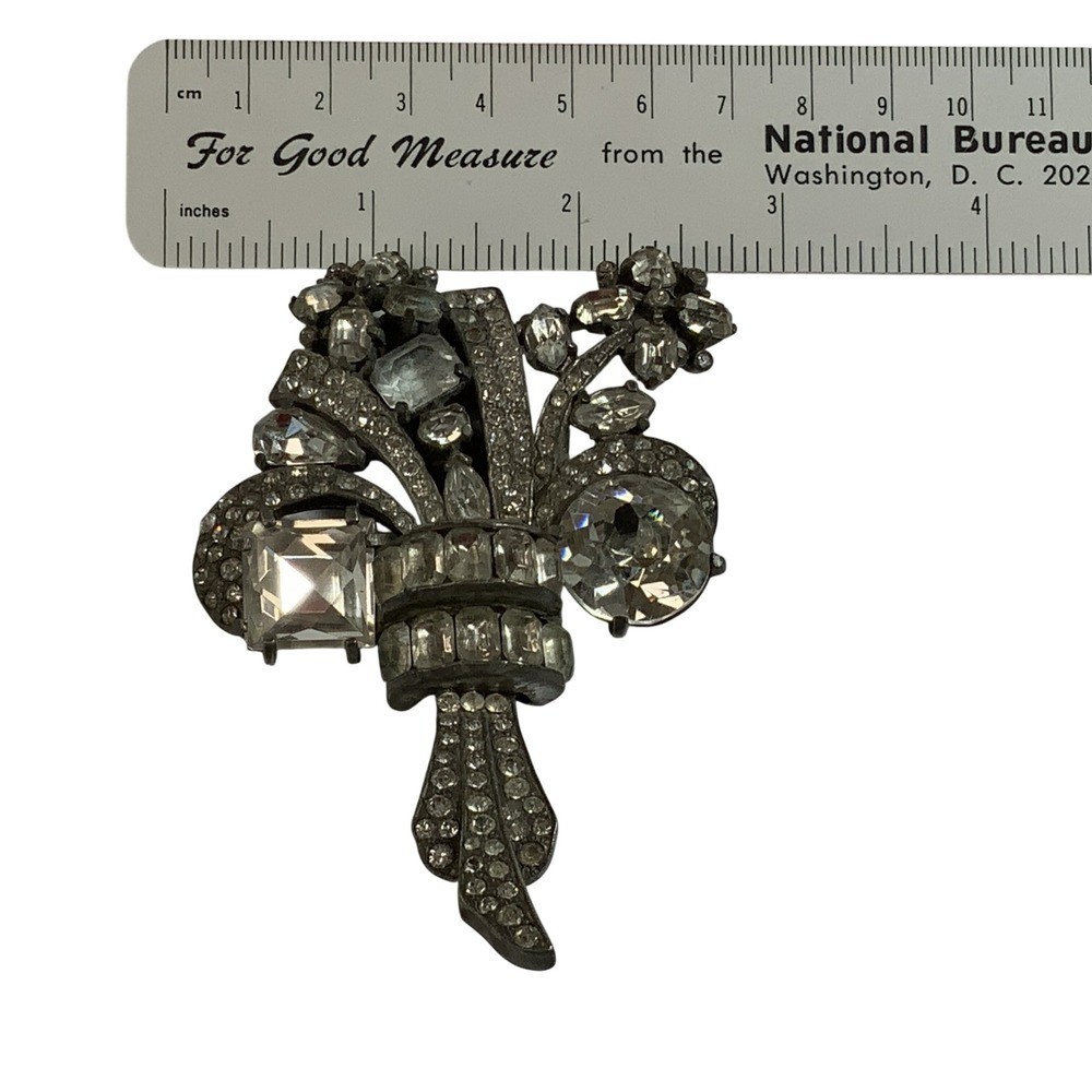 Eisenberg Original Bouquet Rhinestone Dress Clip
