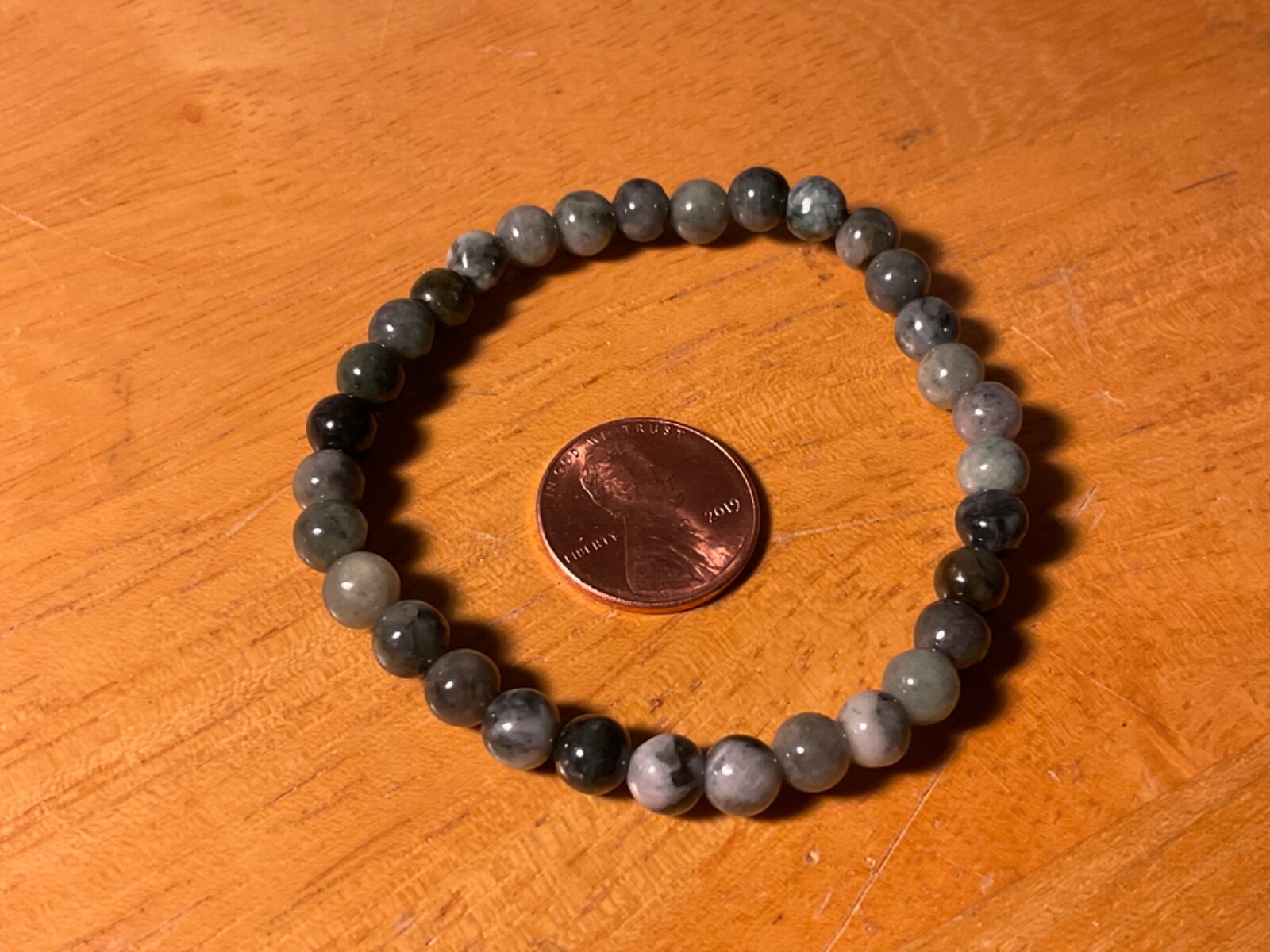 Stretchy Grade A Jade Bracelet – Not dyed or treated — One-Size-Fits-most