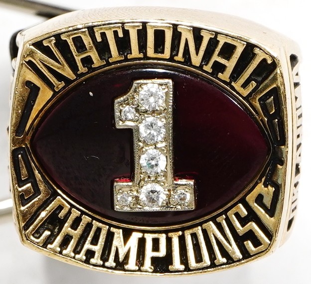 1985 Oklahoma Sooners National Championship Football Ring