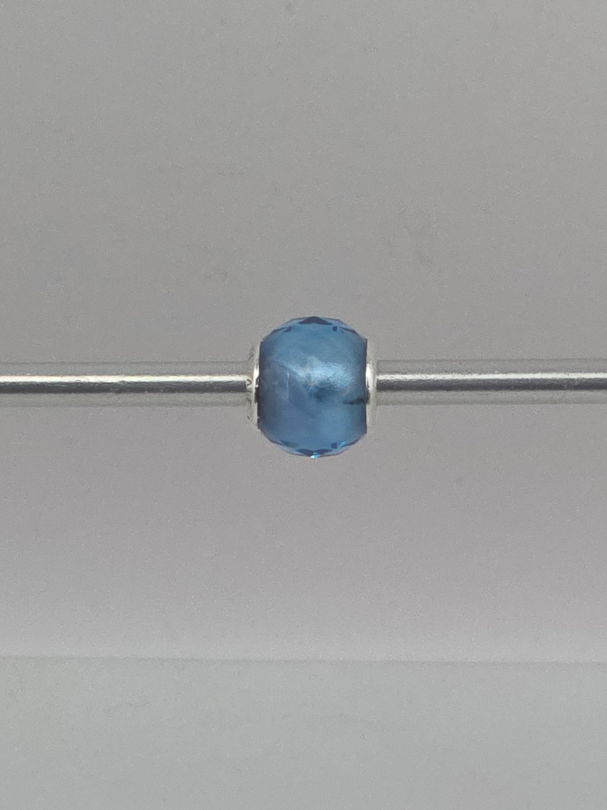Pandora Sterling Silver Sky Blue Petite Facets Charm #791722NBS