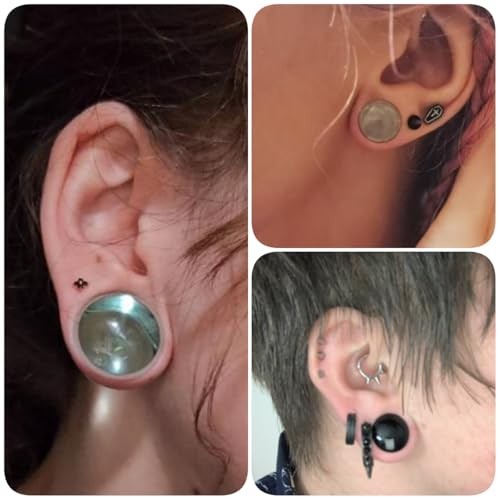 Glass Ear Stretching Kit 0.5mm Increment Gauges 4mm-6mm (6g-2g) Transparent