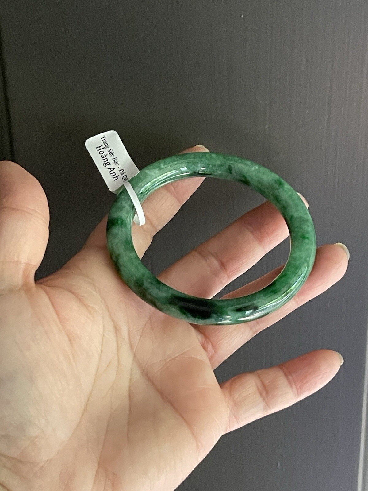 Natural Jade Bracelet Size 53mm Vòng Cẩm Thạch Cẩm Thạch Natural
