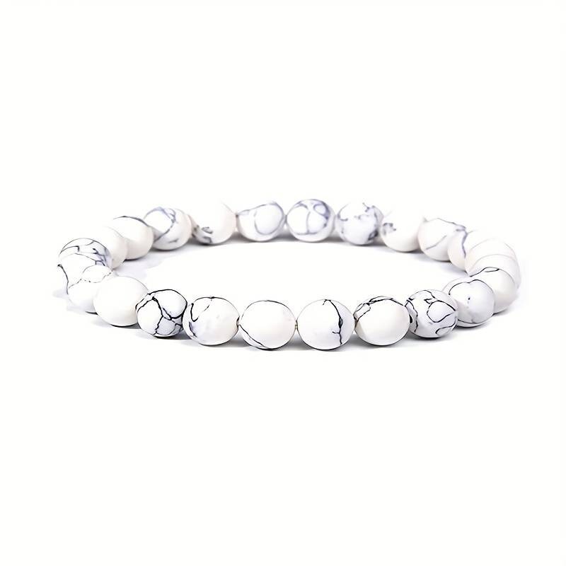 For Male or female White Obsidian Bracelet, All year round charm or fashion