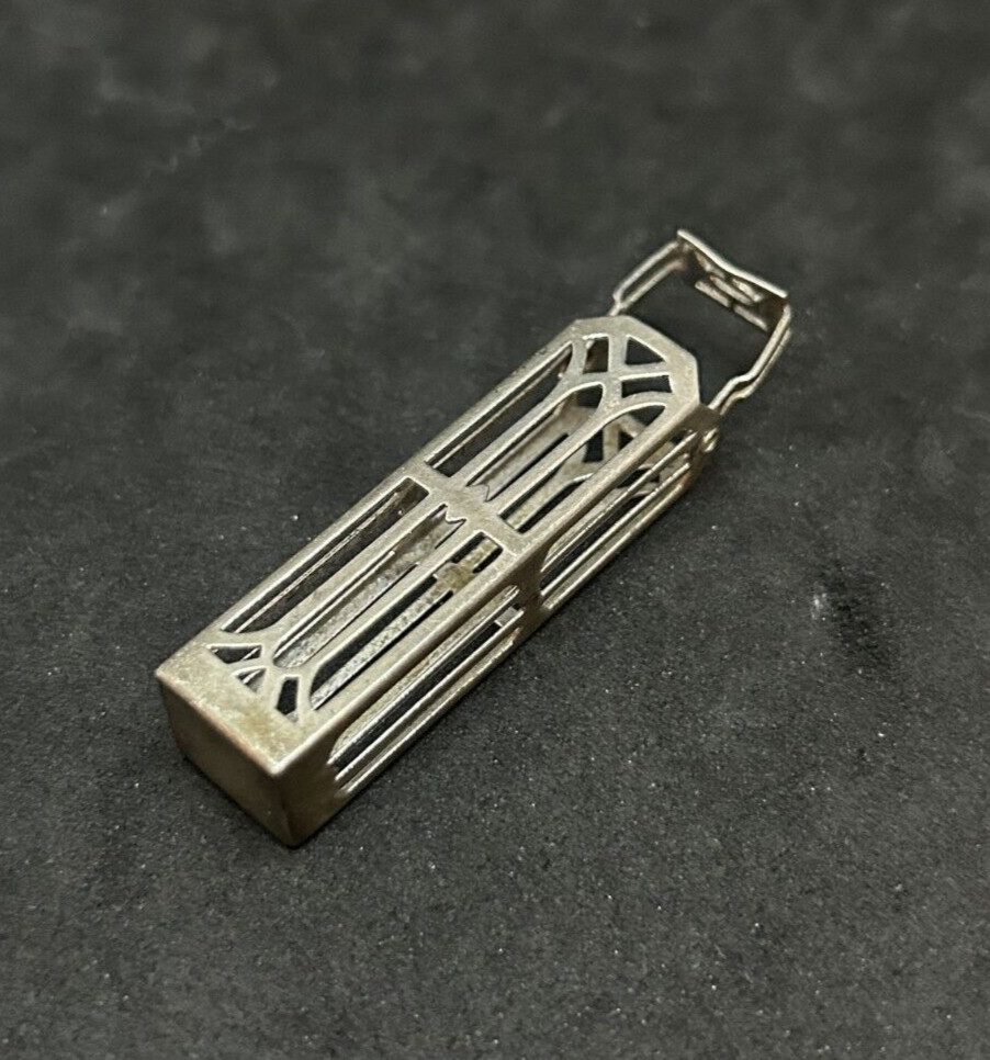 925 Wells Sterling Vintage Perfuem Bottle Holder (no bottle) 2.25in – 7.0g
