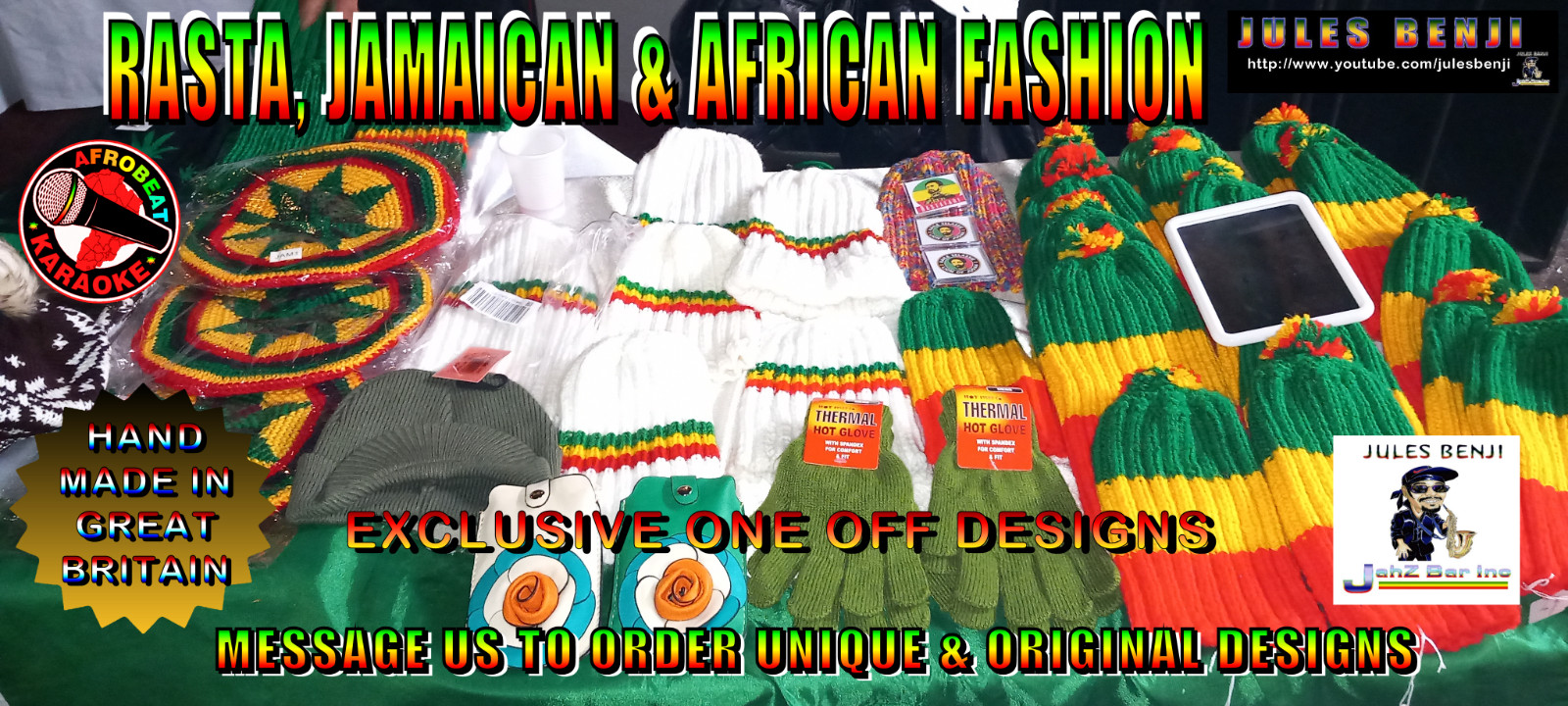 RASTA REGGAE – necklace / design size 2.5cm X 2.5cm approx FAST UK DELIVERY