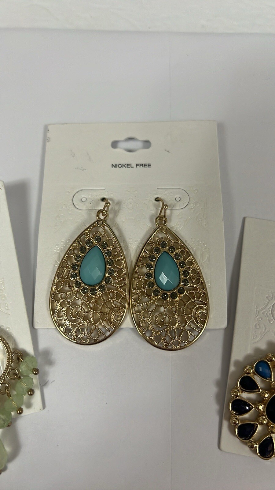 Target 3 Pairs Statement Earrings Bundle Nickel Free New With Tag