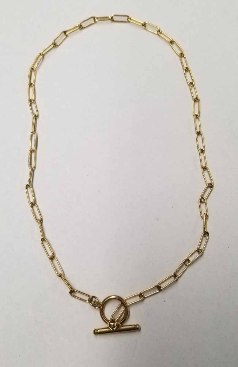 Atolea Paperclip Necklace 17″