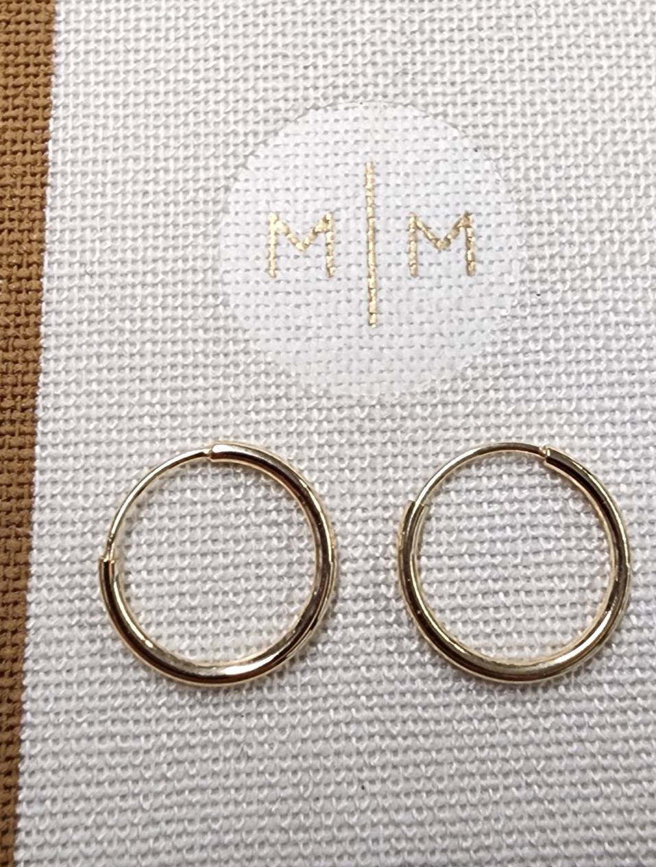 Made By Mary 14K Gold Filled Live In Hoop Earrings 12mm