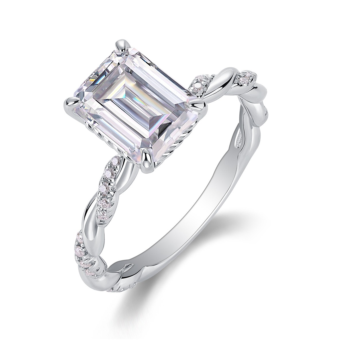 1Chasing Light – A Fashionable Diamond Jewelry Piece Set With Moissanite S925 St