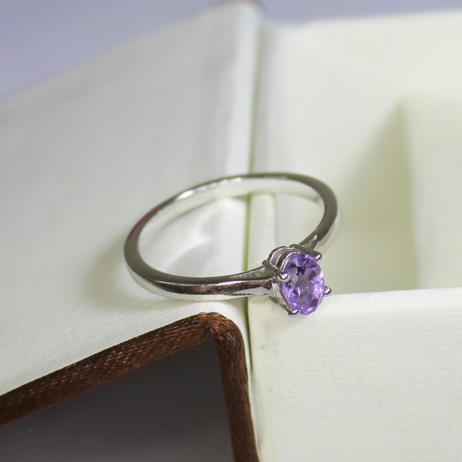 Natural Purple Amethyst Vintage Ring With 925 Sterling Silver ALL SIZE AVAILABLE