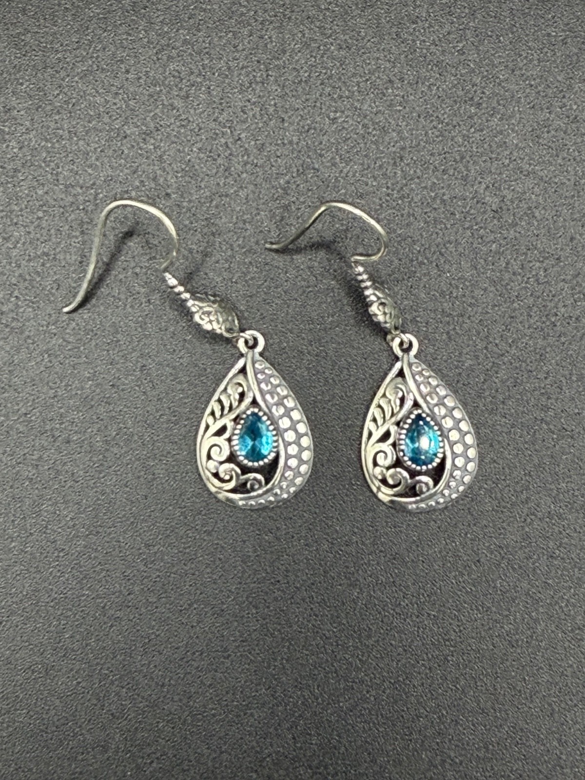 Bule stone earrings