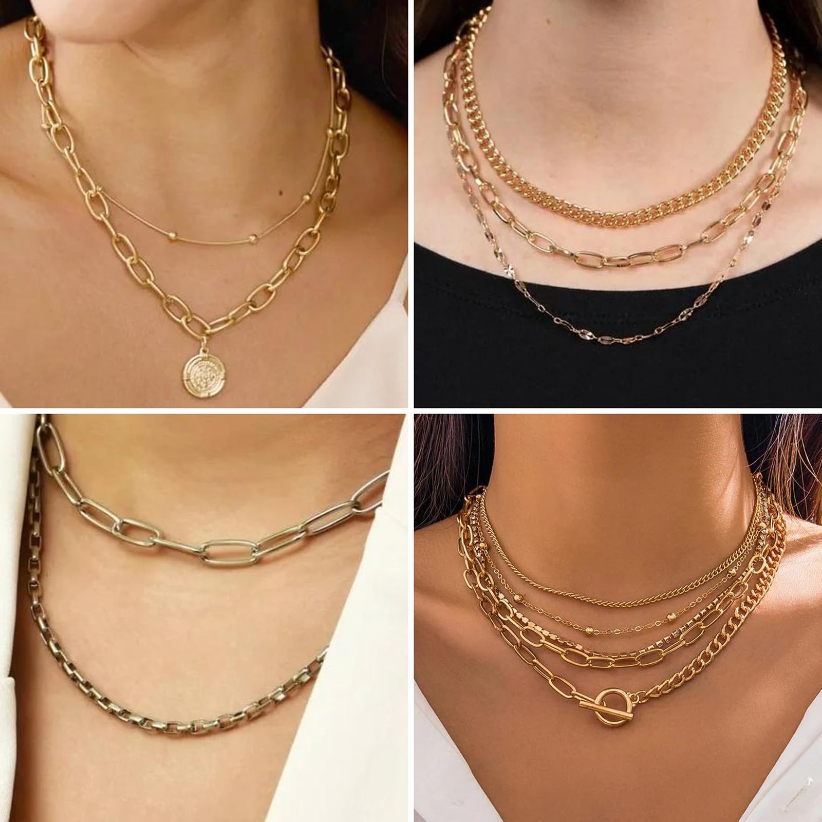 5 Meters Gold Plated Aluminum Jewelry Making Chains Oval Paperclip Cable Chai…