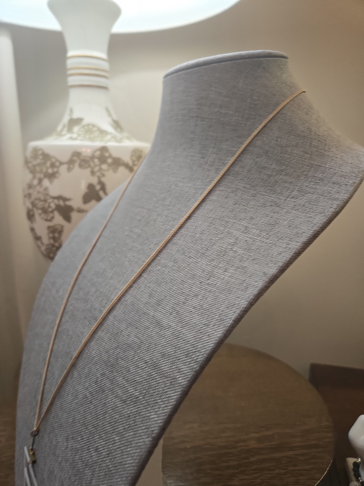 Larissa Loden Long Gold Toned Geometric Neckace