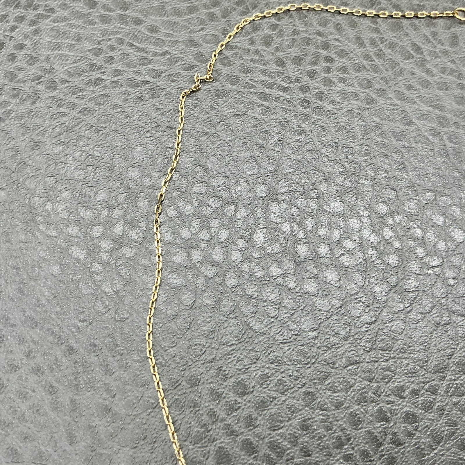 Luna Norte Necklace Gold Tone Peach Stone Rectangle Quartz Pendant Jewelry 16″