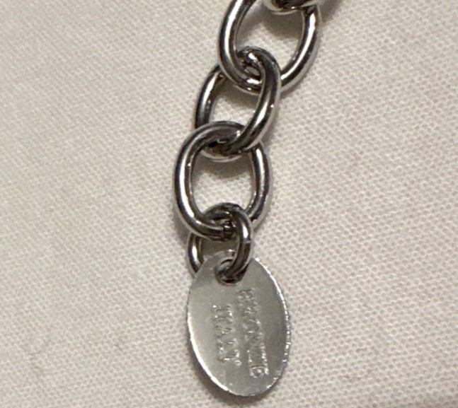 Bellezza Bronze Paperclip Chain Heart Drop Necklace, 20”