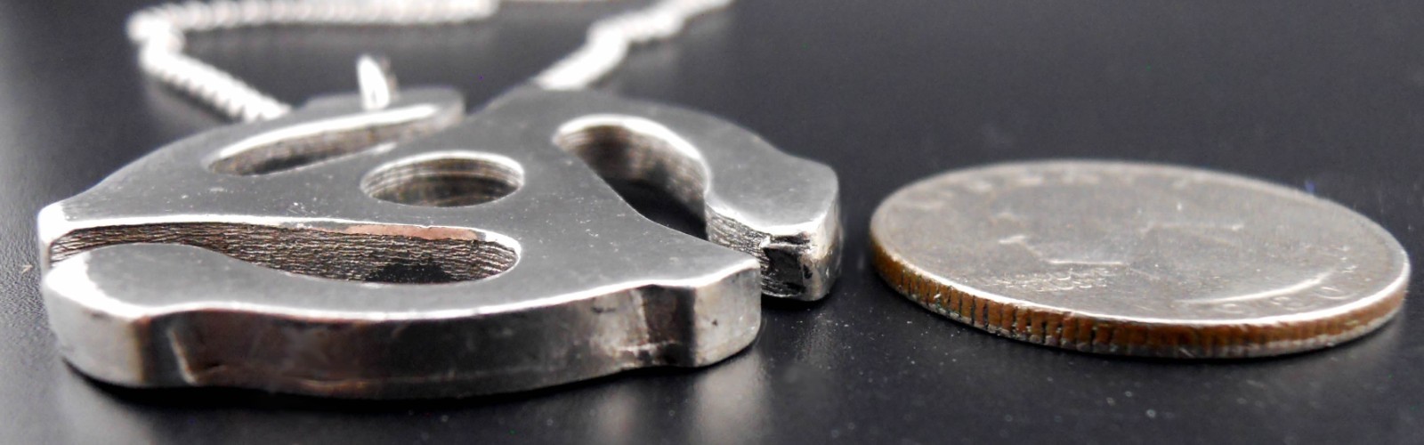 Record Spindle Adapter Necklace Stainless Chain New Pendant 45 rpm Insert