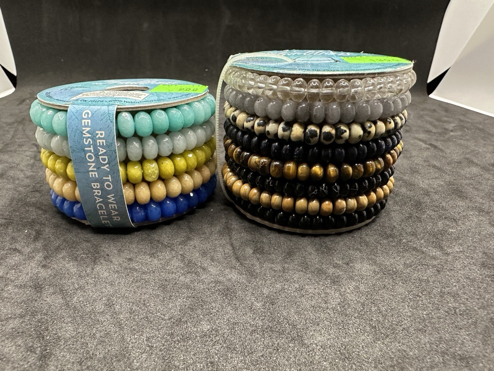 Lot of Gemstone Stretch Bracelets Stackable Bead Bracelets Mixed Colors Boho