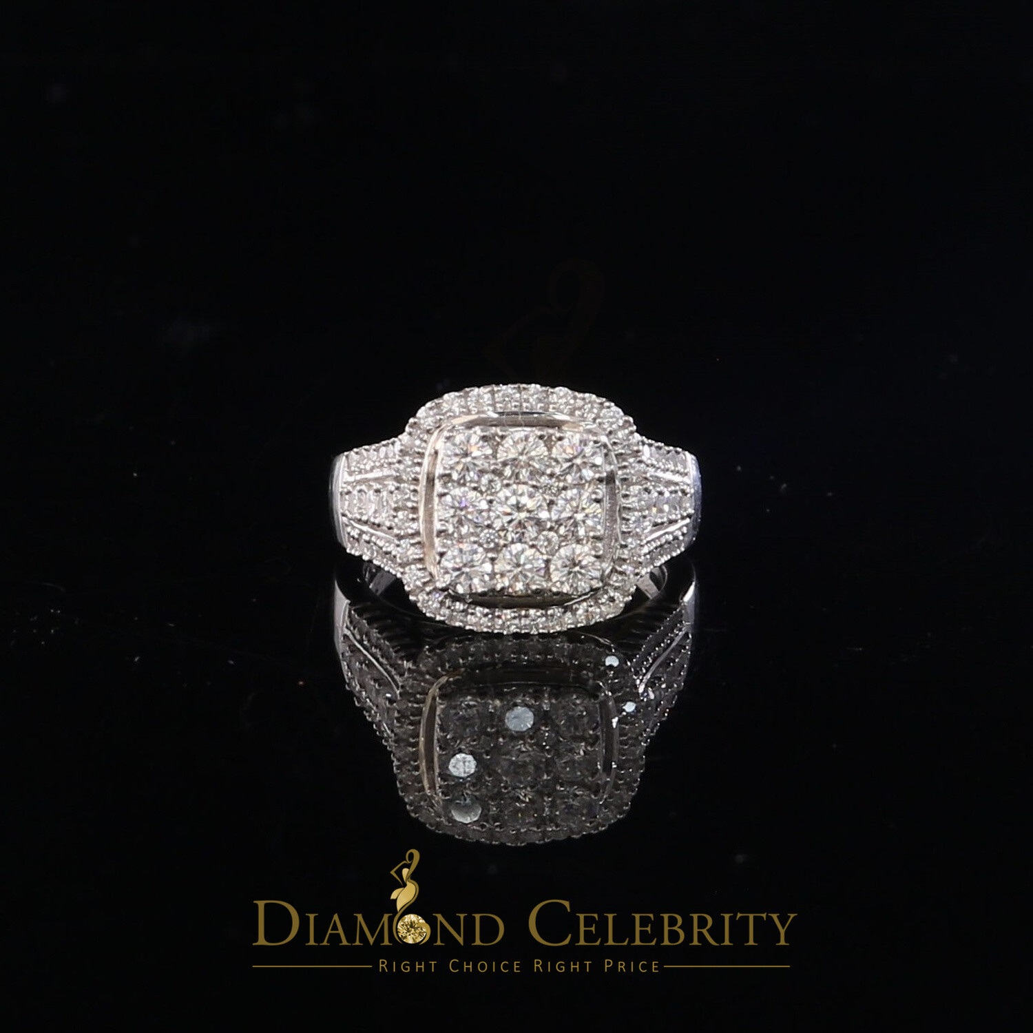 Womens 925 Cubic Zirconia 3.75ct White Silver Square Bridal Set Ring Size 5